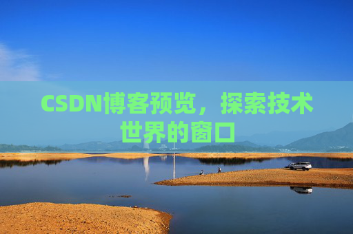 CSDN博客预览,探索技术世界的窗口